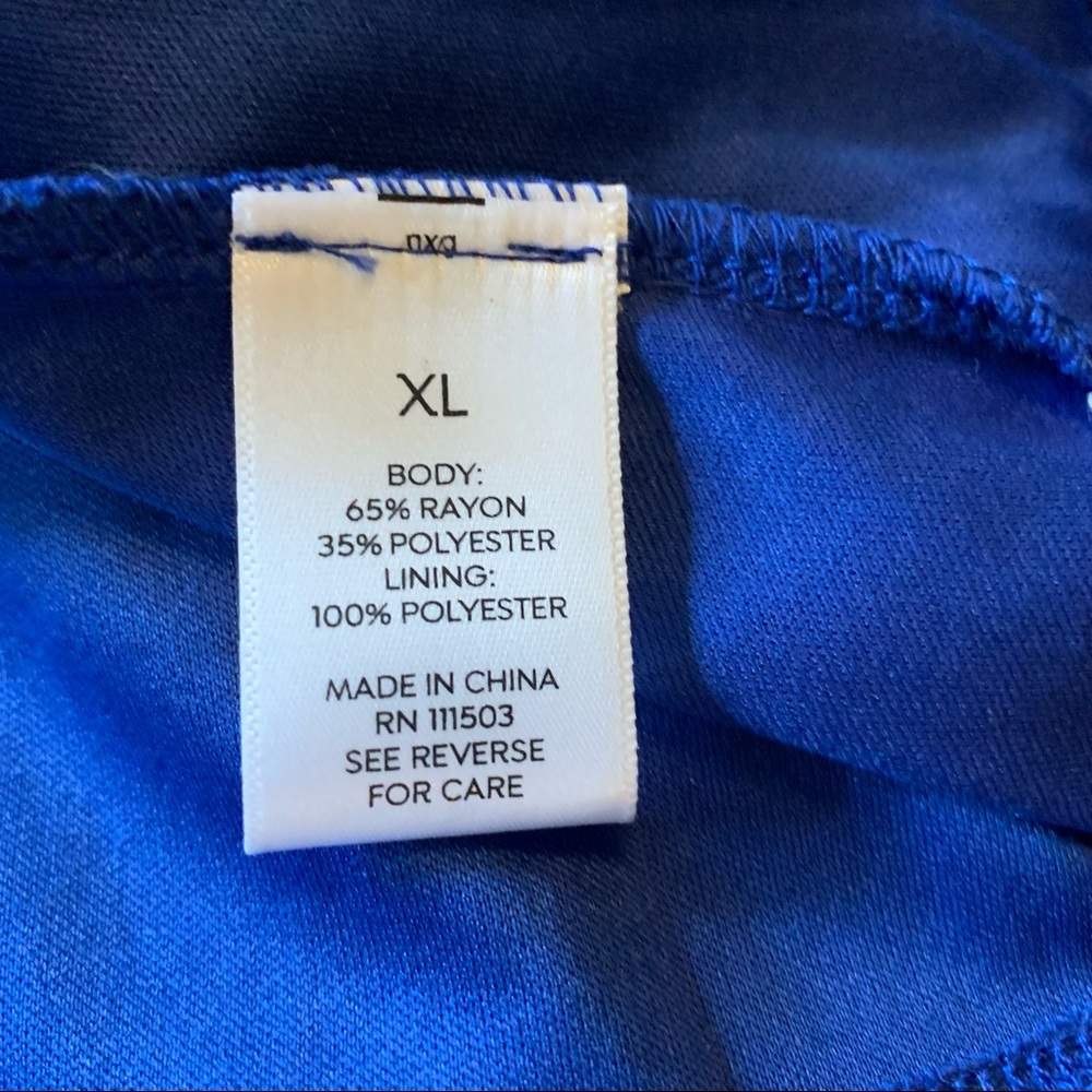 Westport Women’s Blue Tribal dress lined sleeveless XL spring summer casual - Picture 11 of 13
